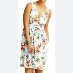 FRESH PRODUCE XS Sleeveless Knit Dress Tropocal Flamingo Beach
